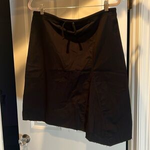 James Perse black cotton midi skirt size 3